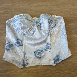 Silk strapless tube top